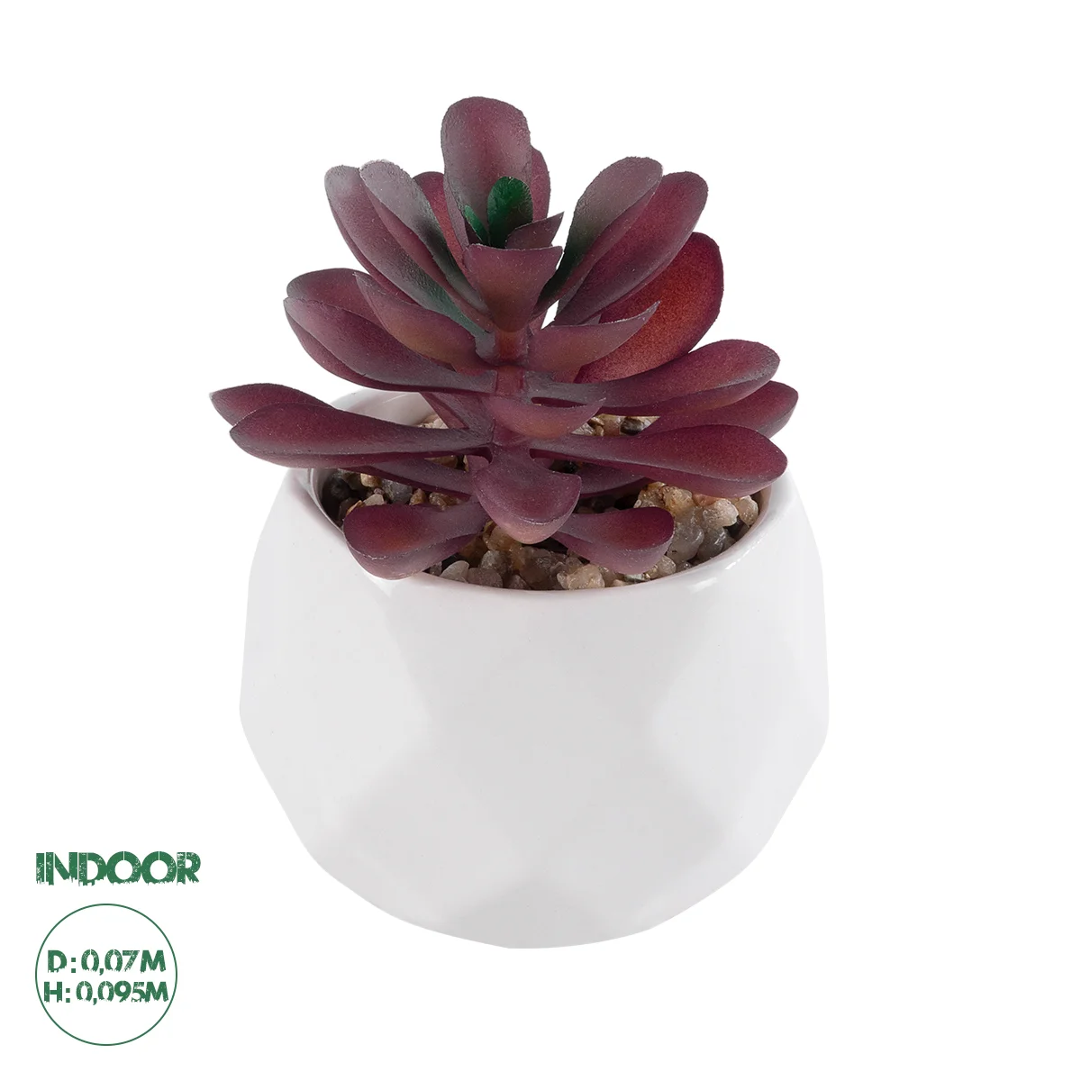Φωτογραφία προϊόντος: GloboStar® Artificial Garden SUCCULENT CRASSULA 21004 Διακοσμητικό Φυτό Παχύφυτο Κράσουλα Υ9.5cm