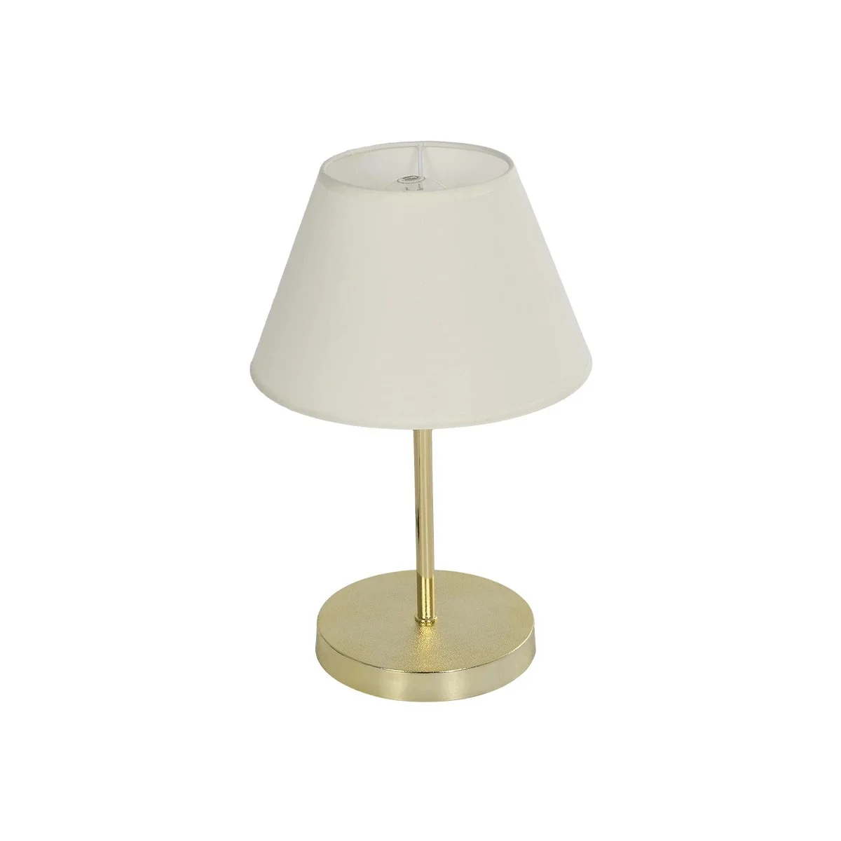 Φωτογραφία προϊόντος: GLOBOSTAR® GLOSSY 204-0071 Μοντέρνο Επιτραπέζιο Φωτιστικό Πορτατίφ με Ντουί 1 x E27 AC 220-240V IP20 - Χρυσό & Λευκό - Μ22 x Π22 x Υ34cm