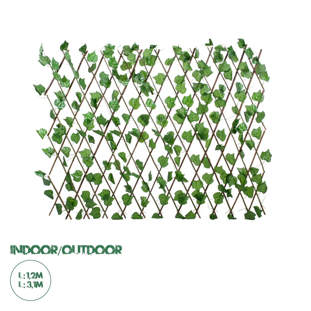 Φωτογραφία προϊόντος: GloboStar® Artificial Garden VINE LEAVES 78499 Πτυσσόμενη Πέργκολα Τεχνητής Φυλλωσιάς - Κάθετος Κήπος Σύνθεση Αμπελόφυλλο Μ110 x Π10 x Υ120cm (min) Μ310 x Π10 x Υ45cm (max)