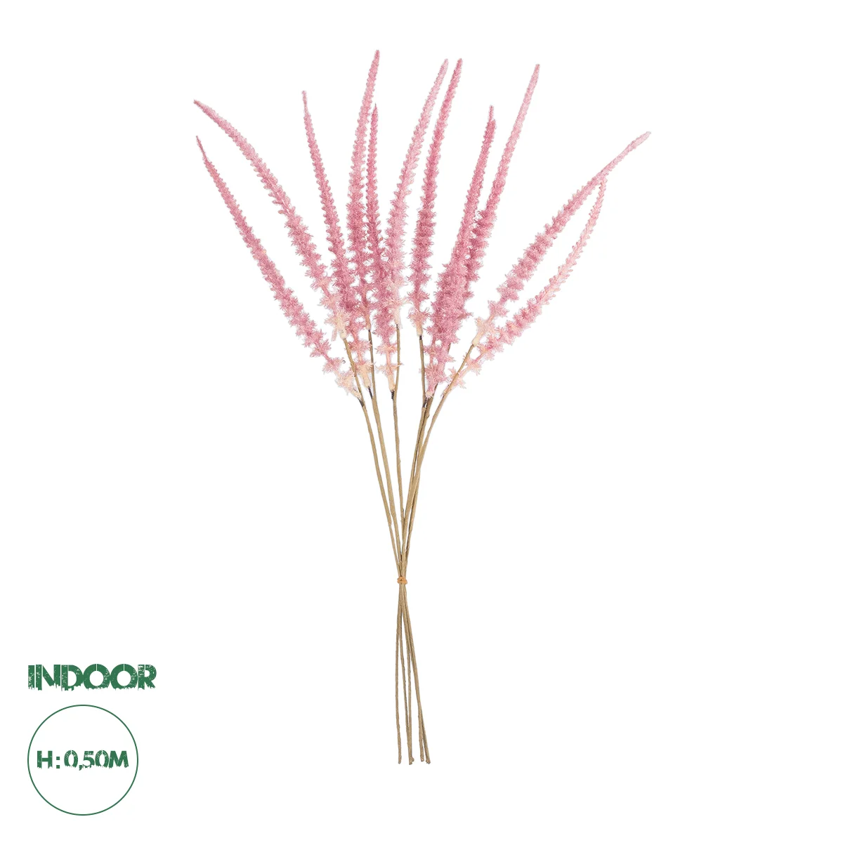 Φωτογραφία προϊόντος: GloboStar® Artificial Garden PALE PINK SAGE BOUQUET 21090 Τεχνητό Διακοσμητικό Μπουκέτο Στάχι Απαλό Ροζ Y50cm