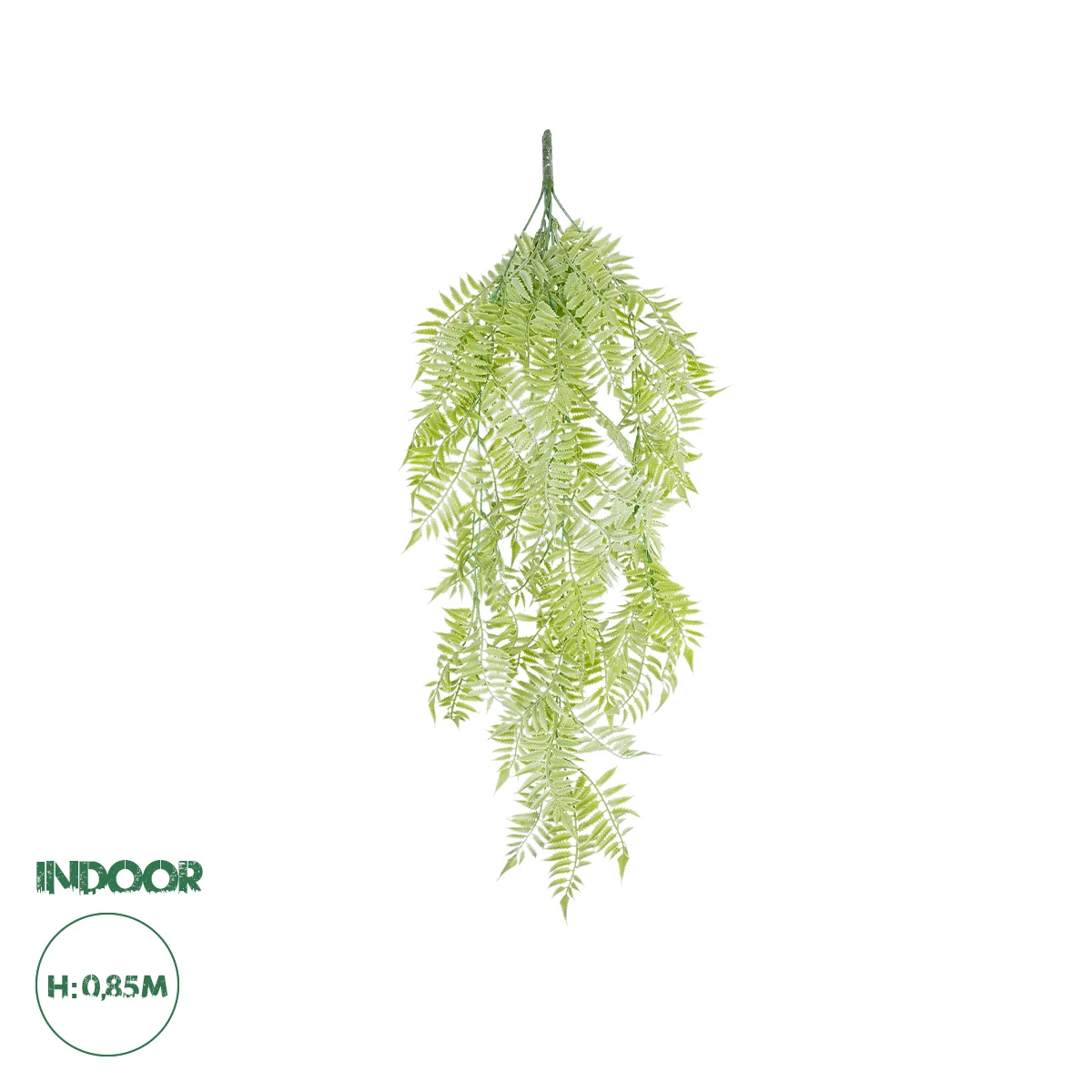 Φωτογραφία προϊόντος: GloboStar® Artificial Garden HANGING FERN 20855 Τεχνητό Διακοσμητικό Κρεμαστό Φυτό Φτέρη Μ30 x Π14 x Υ85cm