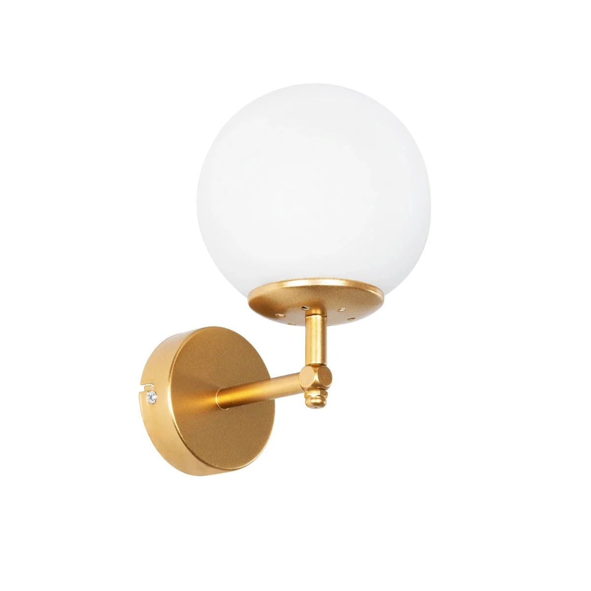 Φωτογραφία προϊόντος: GLOBOSTAR® DALPH 203-0029 Vintage Φωτιστικό Τοίχου - Απλίκα με Ντουί 1 x E27 AC 220-240V IP20 - Χρυσό & Λευκό - M18 x Π15 x Υ23cm