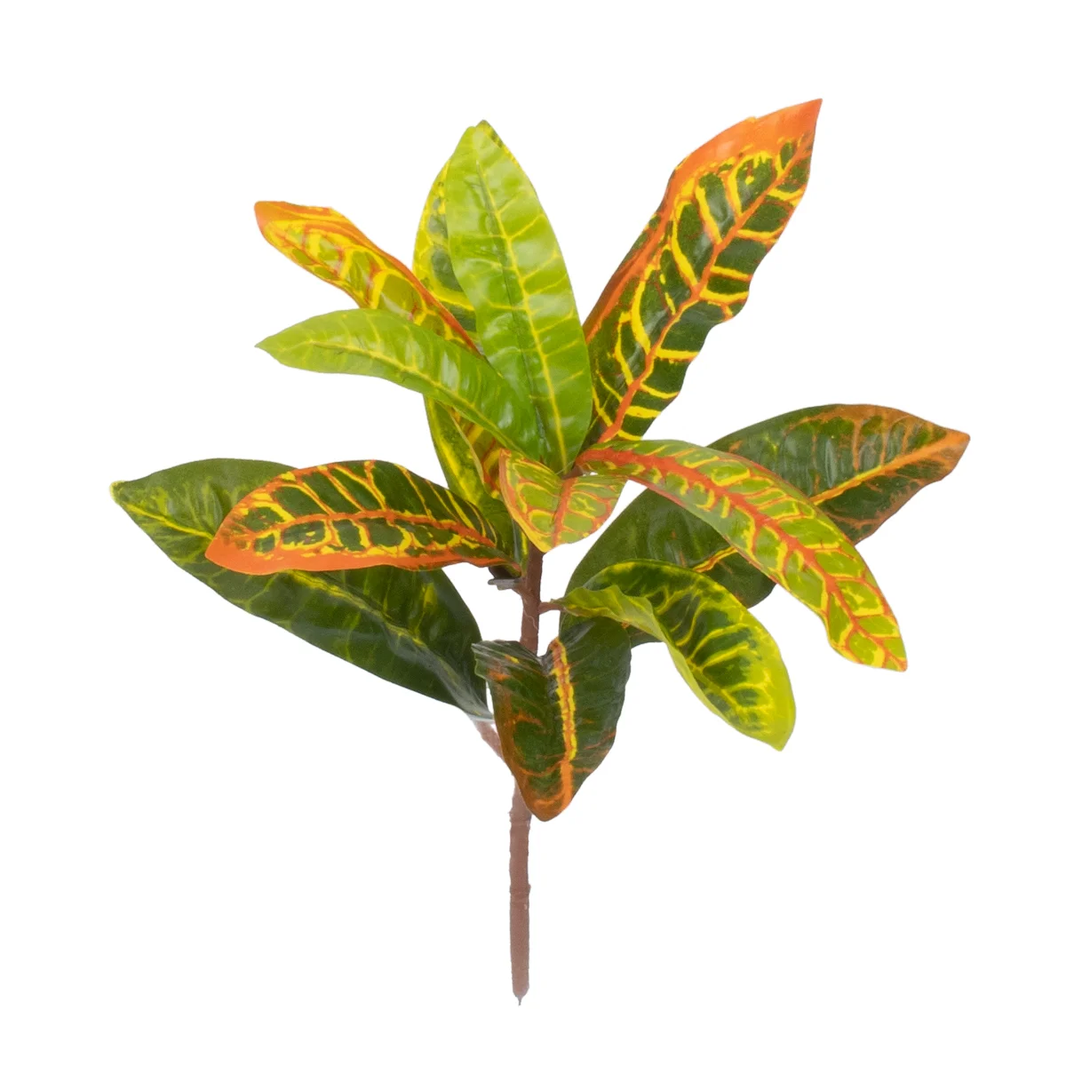 Φωτογραφία προϊόντος: GloboStar® MIXED CROTON 78235 Τεχνητό Φυτό Κρότωνας Μιξ - Μπουκέτο Διακοσμητικών Φυτών - Κλαδιών με Φύλλωμα Πράσινο - Πορτοκαλί - Κίτρινο Υ35cm