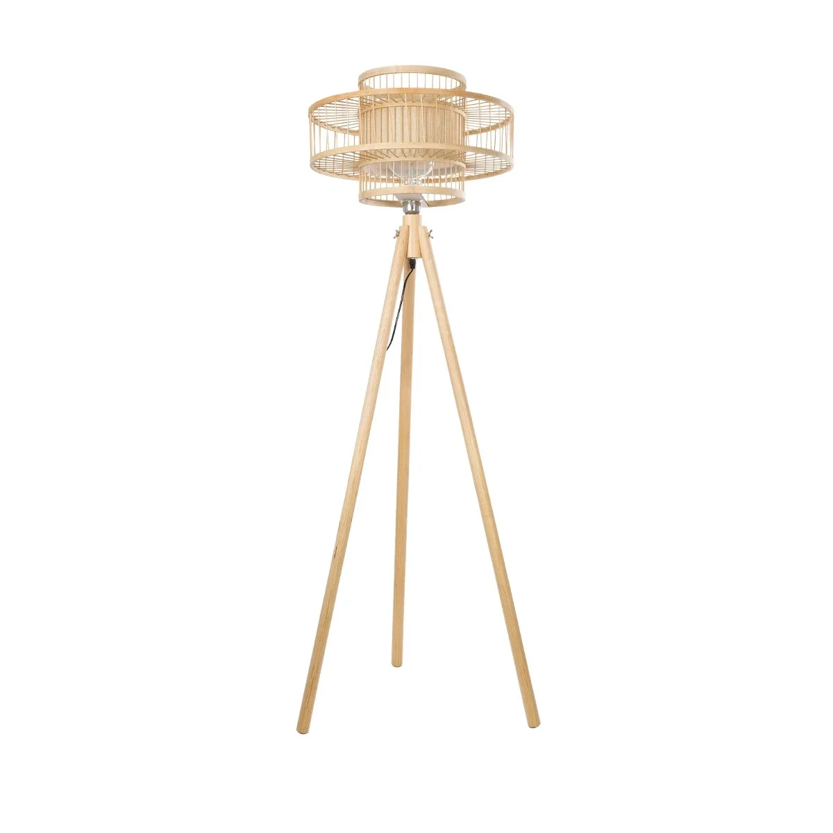 Φωτογραφία προϊόντος: GLOBOSTAR® POPPY 01989 Boho Επιδαπέδιο Φωτιστικό με Ντουί 1 x E27 AC 220-240V IP20 - Μπεζ - Μ58 x Π58 x Υ149cm