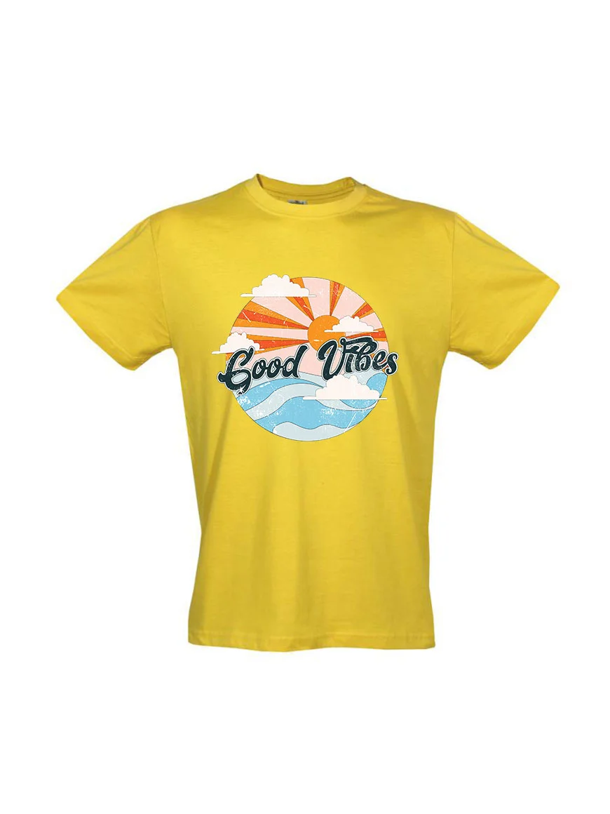 Φωτογραφία προϊόντος: Good Vibes Sunset T-shirt 302 YELLOW