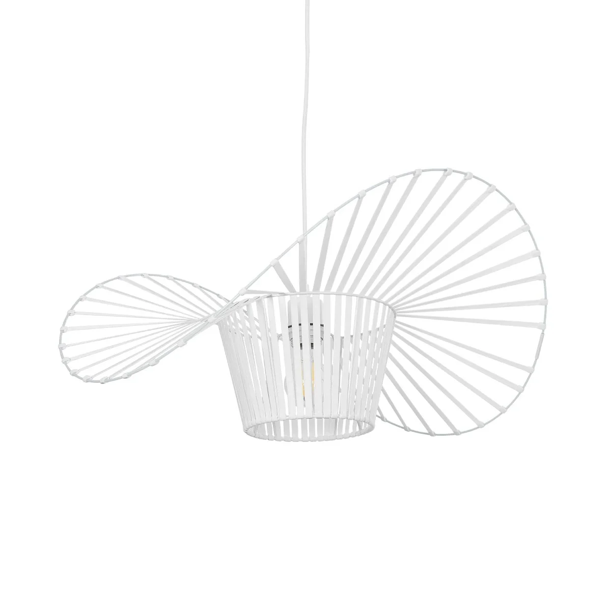Φωτογραφία προϊόντος: GLOBOSTAR® LUMINOVA 61465 Μοντέρνο Κρεμαστό Φωτιστικό Οροφής με Ντουί 1 x E27 AC 220-240V IP20 - Λευκό - Μ60 x Π60 x Υ25cm