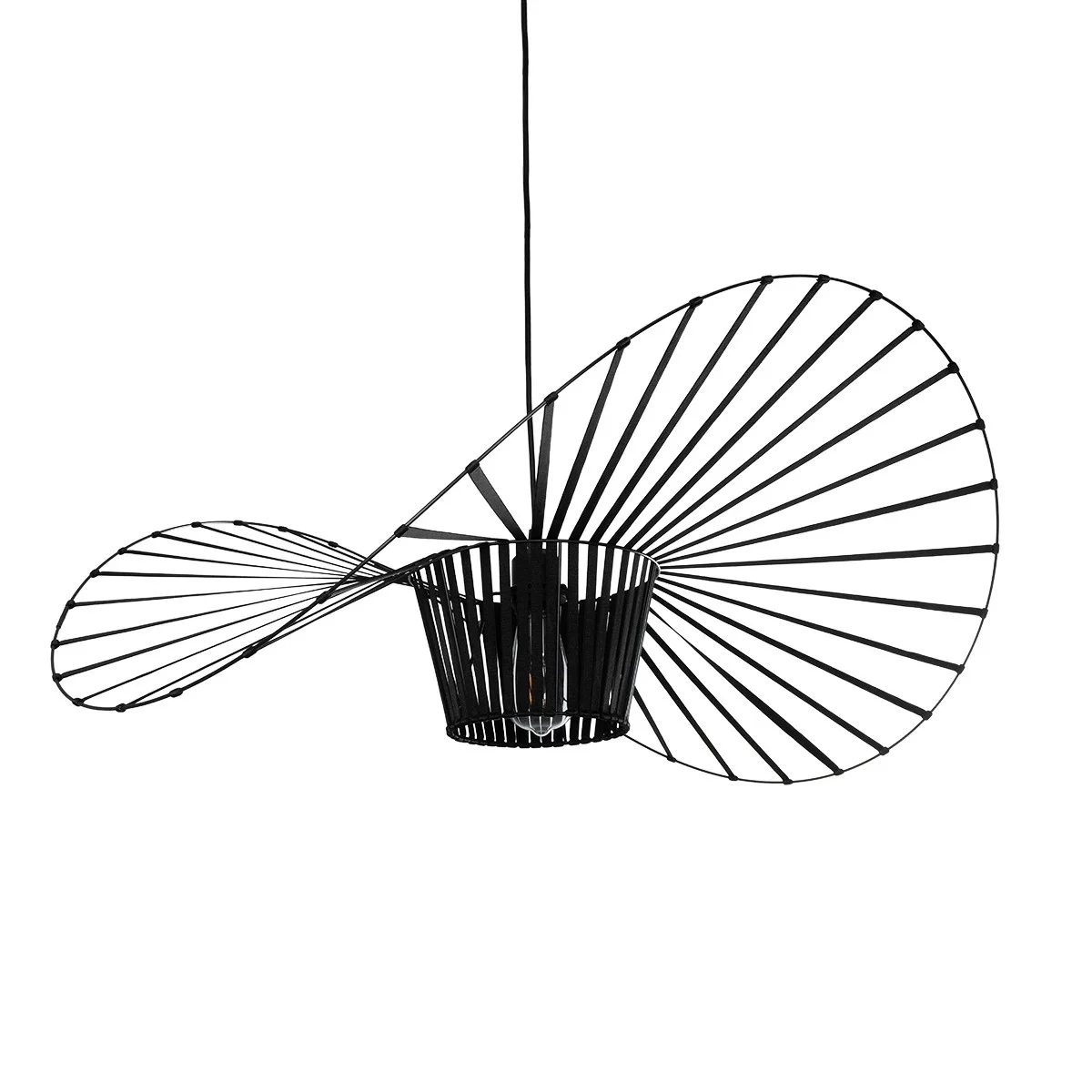 Φωτογραφία προϊόντος: GLOBOSTAR® LUMINOVA 61466 Μοντέρνο Κρεμαστό Φωτιστικό Οροφής με Ντουί 1 x E27 AC 220-240V IP20 - Μαύρο - Μ80 x Π80 x Υ30cm