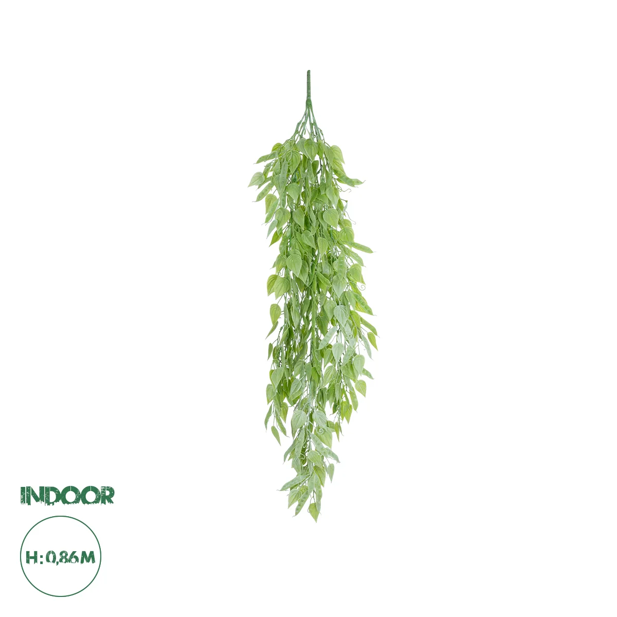 Φωτογραφία προϊόντος: GloboStar® Artificial Garden HANGING LIMA BEAN 20847 Τεχνητό Διακοσμητικό Κρεμαστό Φυτό Φασόλι Λίμα Μ29 x Π10 x Υ86cm