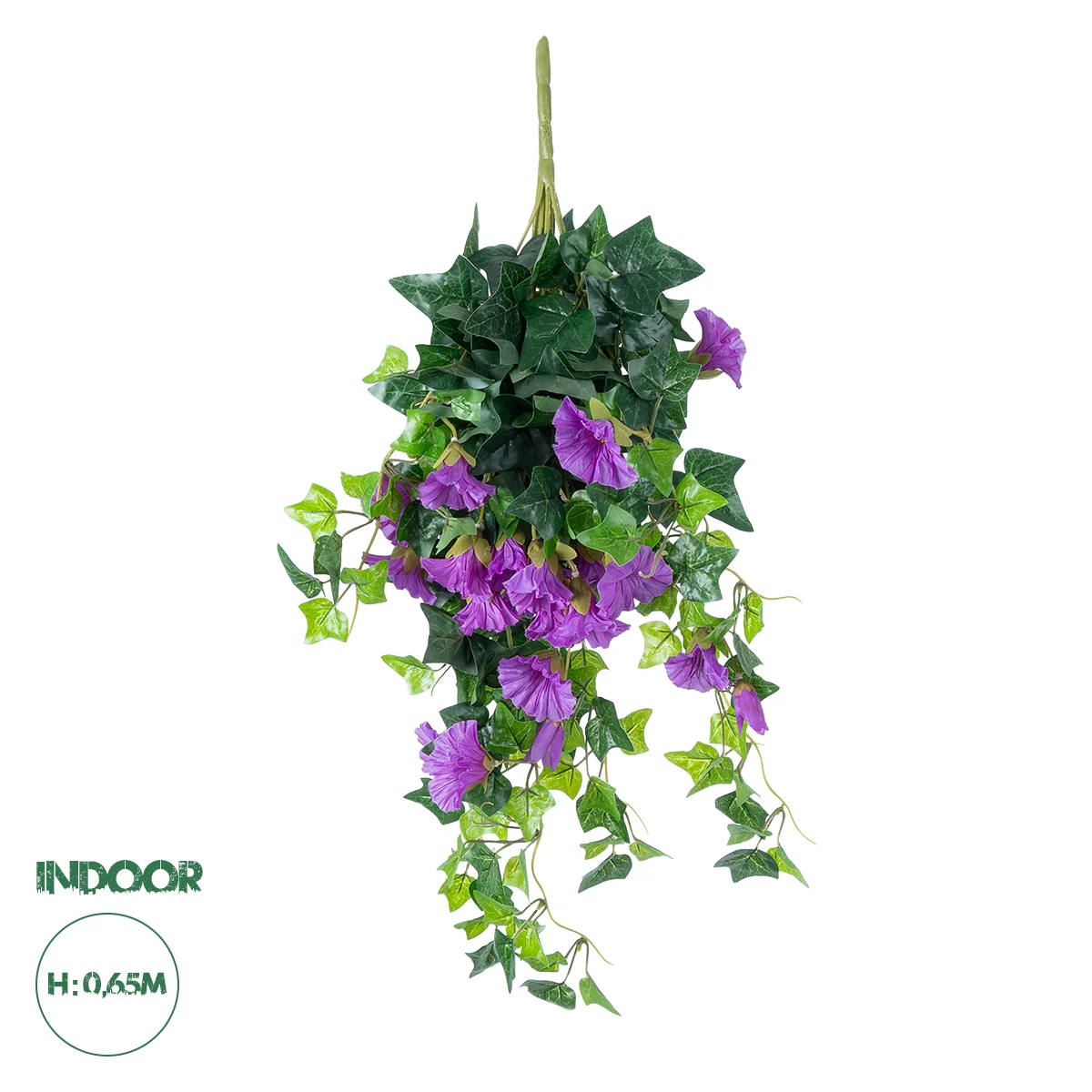 Φωτογραφία προϊόντος: GloboStar® Artificial Garden MORNING GLORY HANGIN PLANT 21132 Τεχνητό Διακοσμητικό Κρεμαστό Κλαδί Ορτανσίας Y65cm