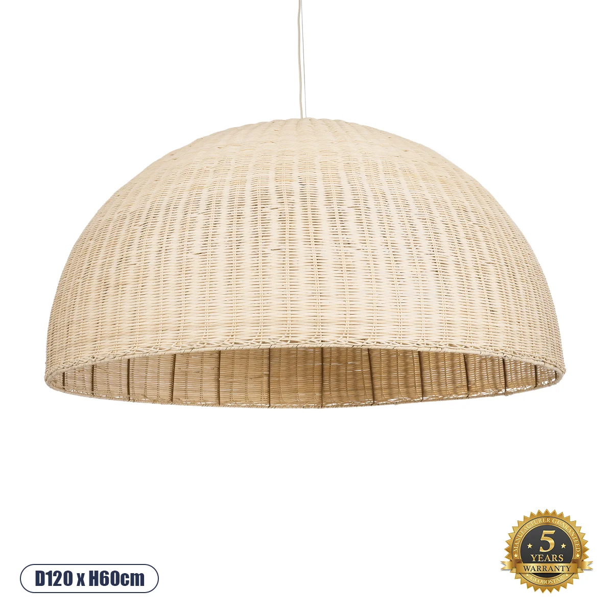 Φωτογραφία προϊόντος: GLOBOSTAR® MONTANA 02380 Boho Κρεμαστό Φωτιστικό Οροφής με Ντουί 1 x E27 AC 220-240V IP20 - Μπεζ - Μ120 x Π120 x Υ60cm