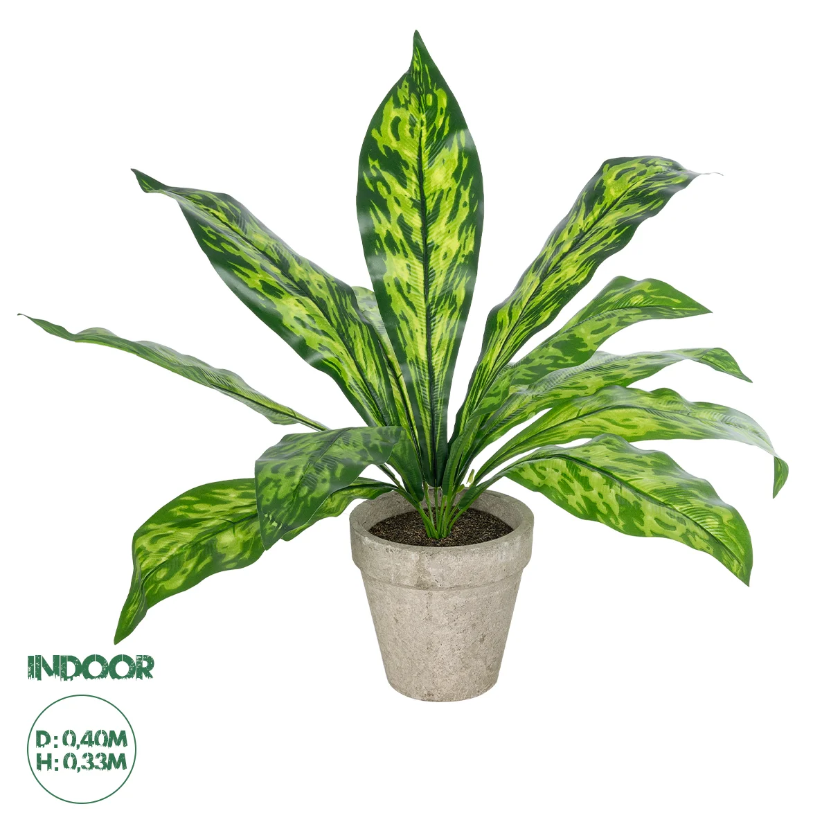 Φωτογραφία προϊόντος: GloboStar® Artificial Garden SPATHIPHYLLUM POTTED PLANT 20905 Διακοσμητικό Φυτό Σπαθίφυλλο Φ40 x Υ33cm