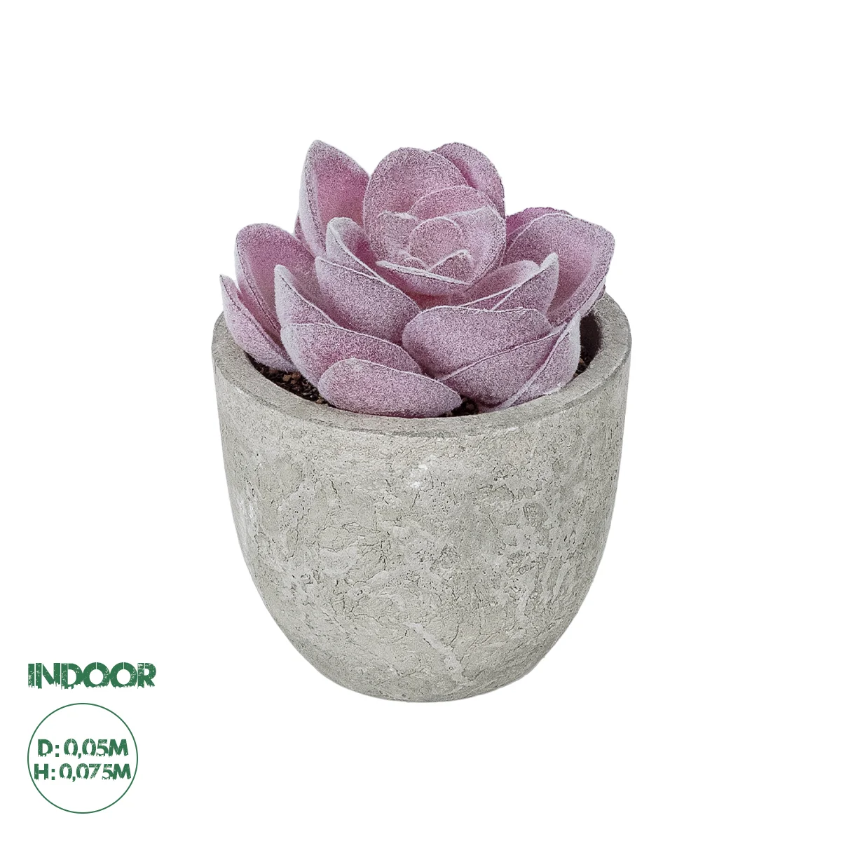 Φωτογραφία προϊόντος: GloboStar® Artificial Garden SUCCULENT SEDEVERIA POTTED PLANT 21028 Διακοσμητικό Φυτό Σεδεβέρια Φ5x Υ11cm
