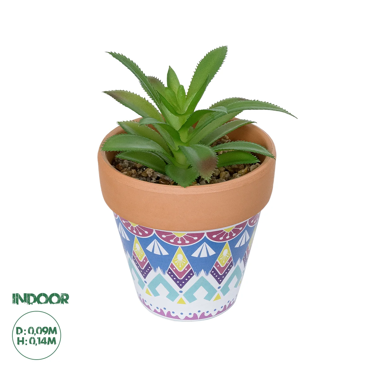 Φωτογραφία προϊόντος: GloboStar® Artificial Garden SUCCULENT ALOE POTTED PLANT 21040 Διακοσμητικό Φυτό Αλόη Φ9 x Υ14cm