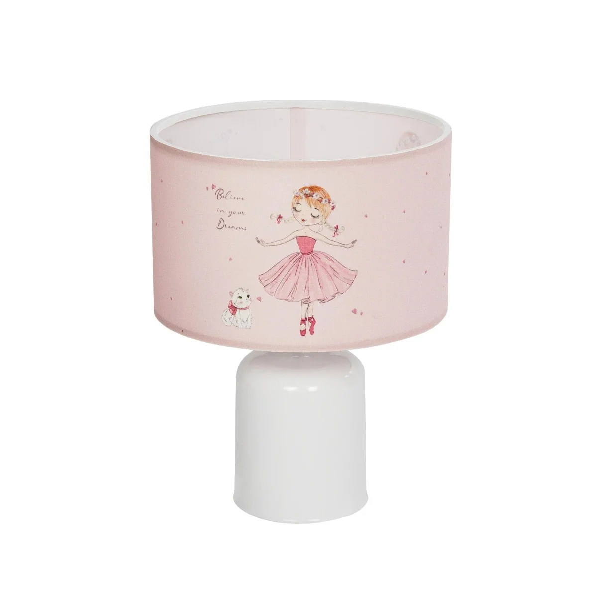 Φωτογραφία προϊόντος: GLOBOSTAR® BALLERINA 204-0029 Παιδικό Επιτραπέζιο Φωτιστικό Πορτατίφ με Ντουί 1 x E27 AC 220-240V IP20 - Πολύχρωμο - Μ24 x Π24 x Υ32cm