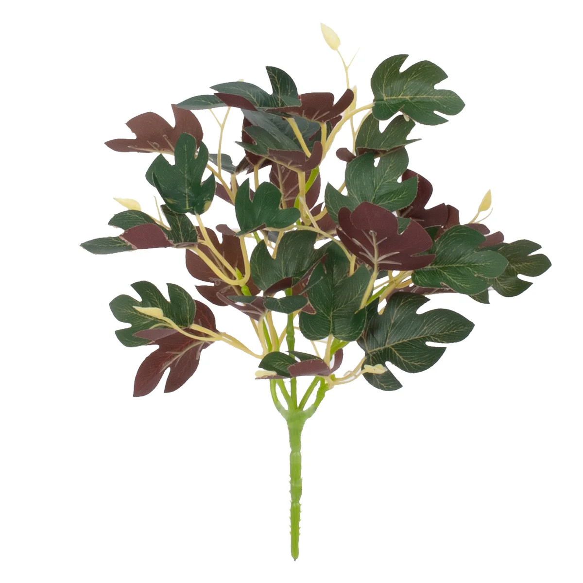 Φωτογραφία προϊόντος: GloboStar® BELLYACHE BUSH 78219 Τεχνητό Φυτό Γιατρόφα - Μπουκέτο Διακοσμητικών Φυτών - Κλαδιών με Φύλλωμα Πράσινο - Κίτρινο - Κόκκινο Υ28cm