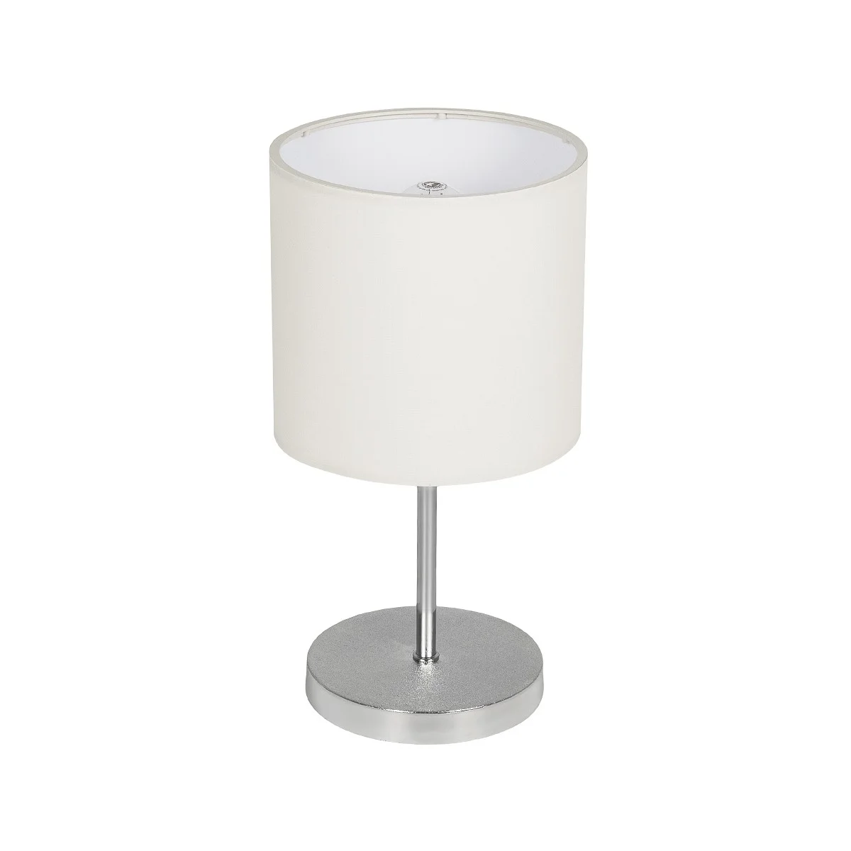 Φωτογραφία προϊόντος: GLOBOSTAR® GLOSSY 204-0077 Μοντέρνο Επιτραπέζιο Φωτιστικό Πορτατίφ με Ντουί 1 x E27 AC 220-240V IP20 - Ασημί & Μπεζ - Μ19 x Π19 x Υ36cm