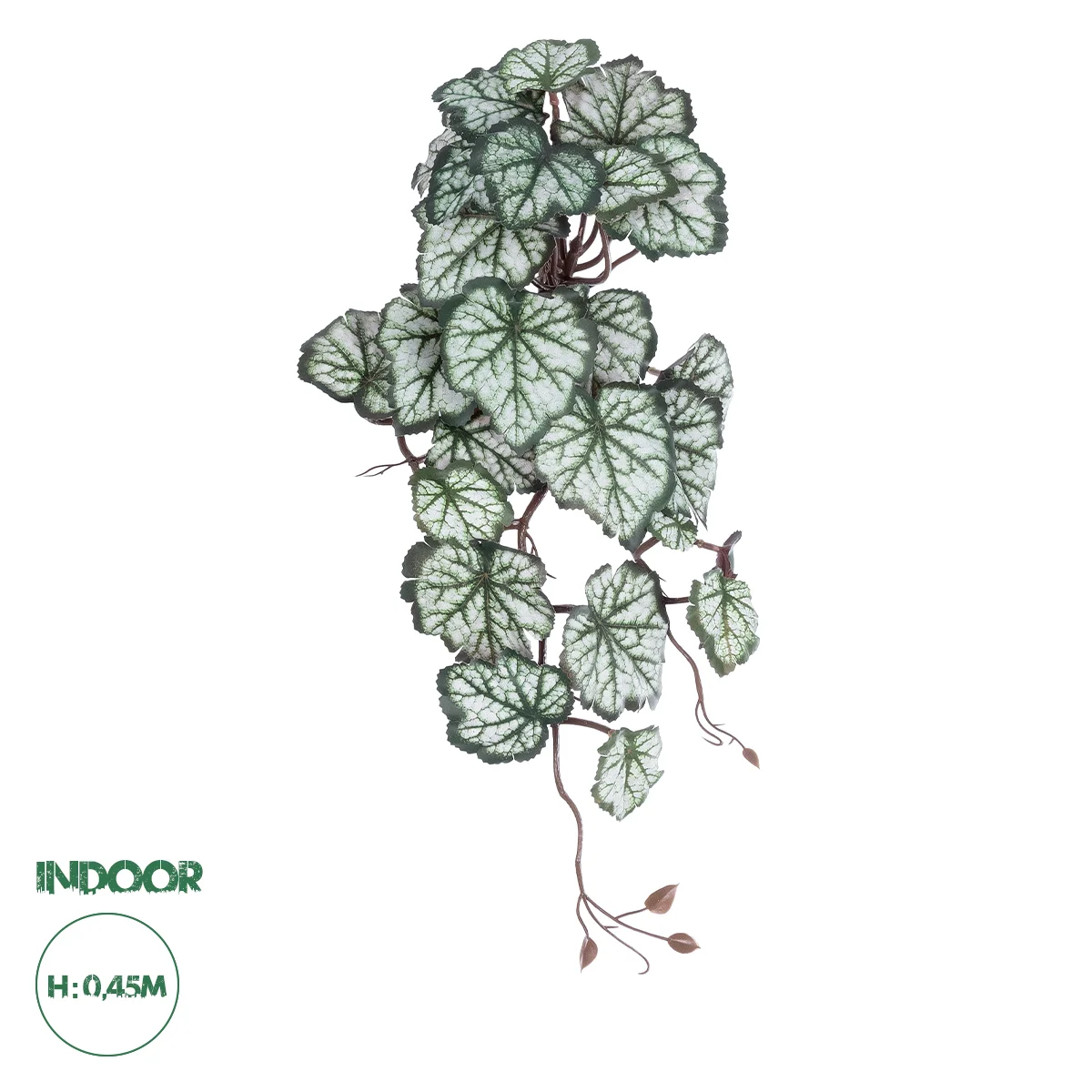 Φωτογραφία προϊόντος: GloboStar® Artificial Garden REX BEGONIA HANGING PLANT 20604 Τεχνητό Διακοσμητικό Κρεμαστό Φυτό Βιγόνια Υ45cm