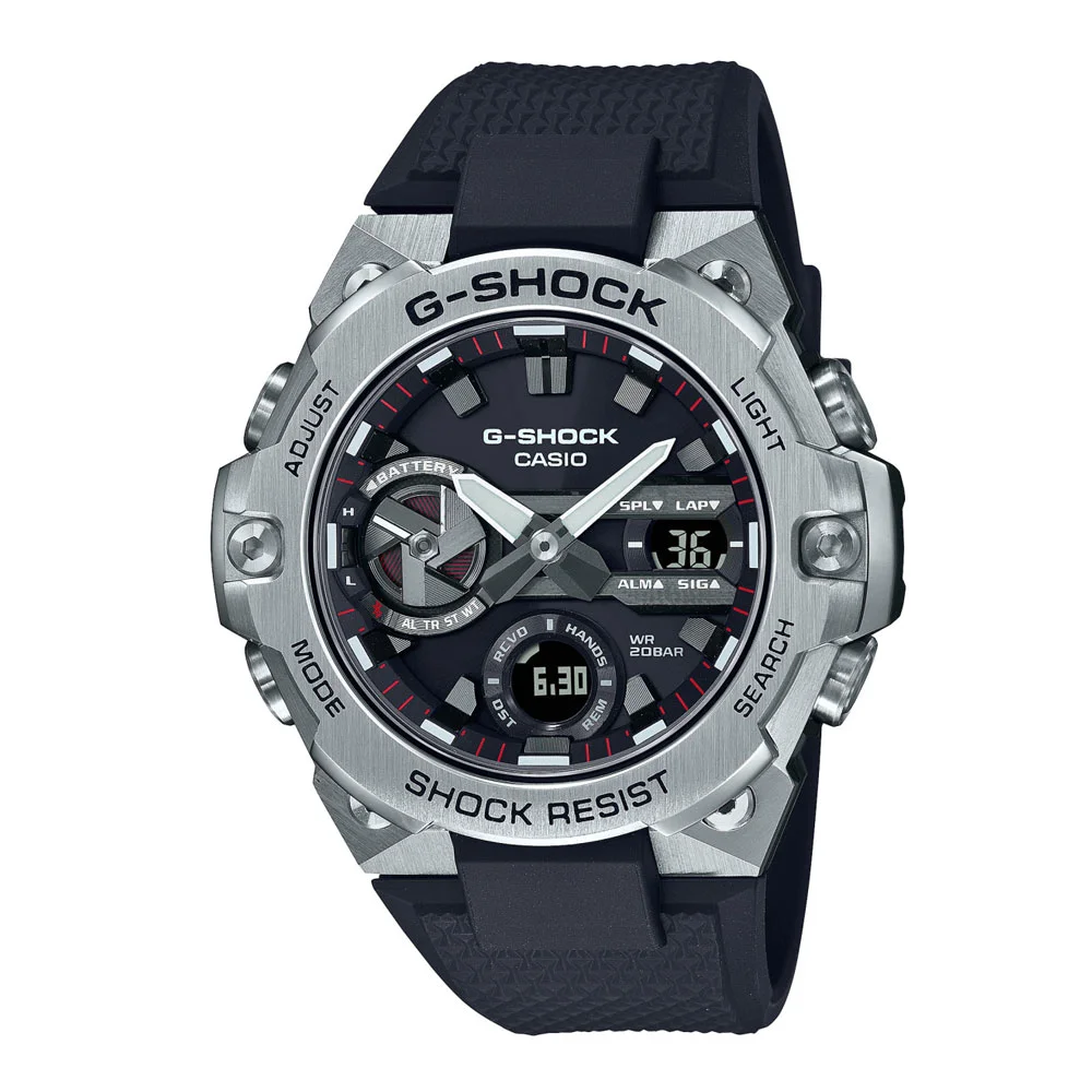 Φωτογραφία προϊόντος: CASIO G-SHOCK Solar Smartwatch Black Rubber Strap GST-B400-1AER