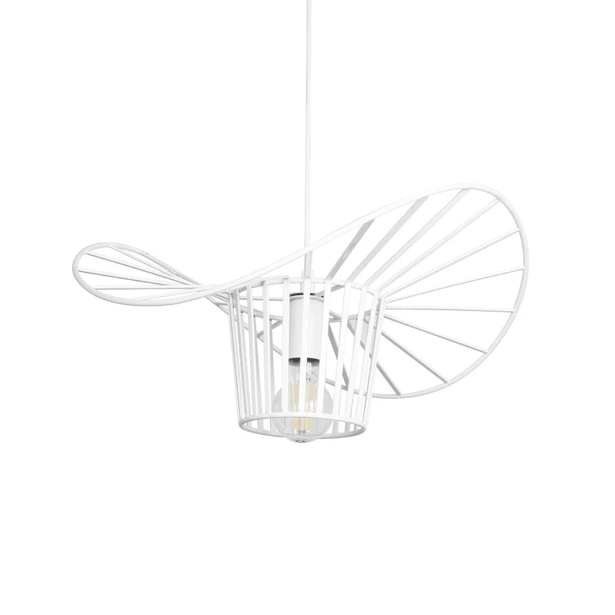 Φωτογραφία προϊόντος: GLOBOSTAR® LUMINOVA 61463 Μοντέρνο Κρεμαστό Φωτιστικό Οροφής με Ντουί 1 x E27 AC 220-240V IP20 - Λευκό - Μ40 x Π40 x Υ20cm