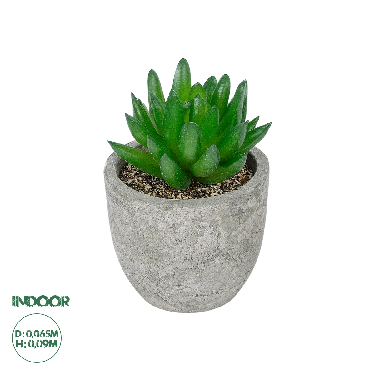 Φωτογραφία προϊόντος: GloboStar® Artificial Garden SUCCULENT SEDEVERIA POTTED PLANT 21019 Διακοσμητικό Φυτό Σεδεβέρια Φ6,5 x Υ9cm