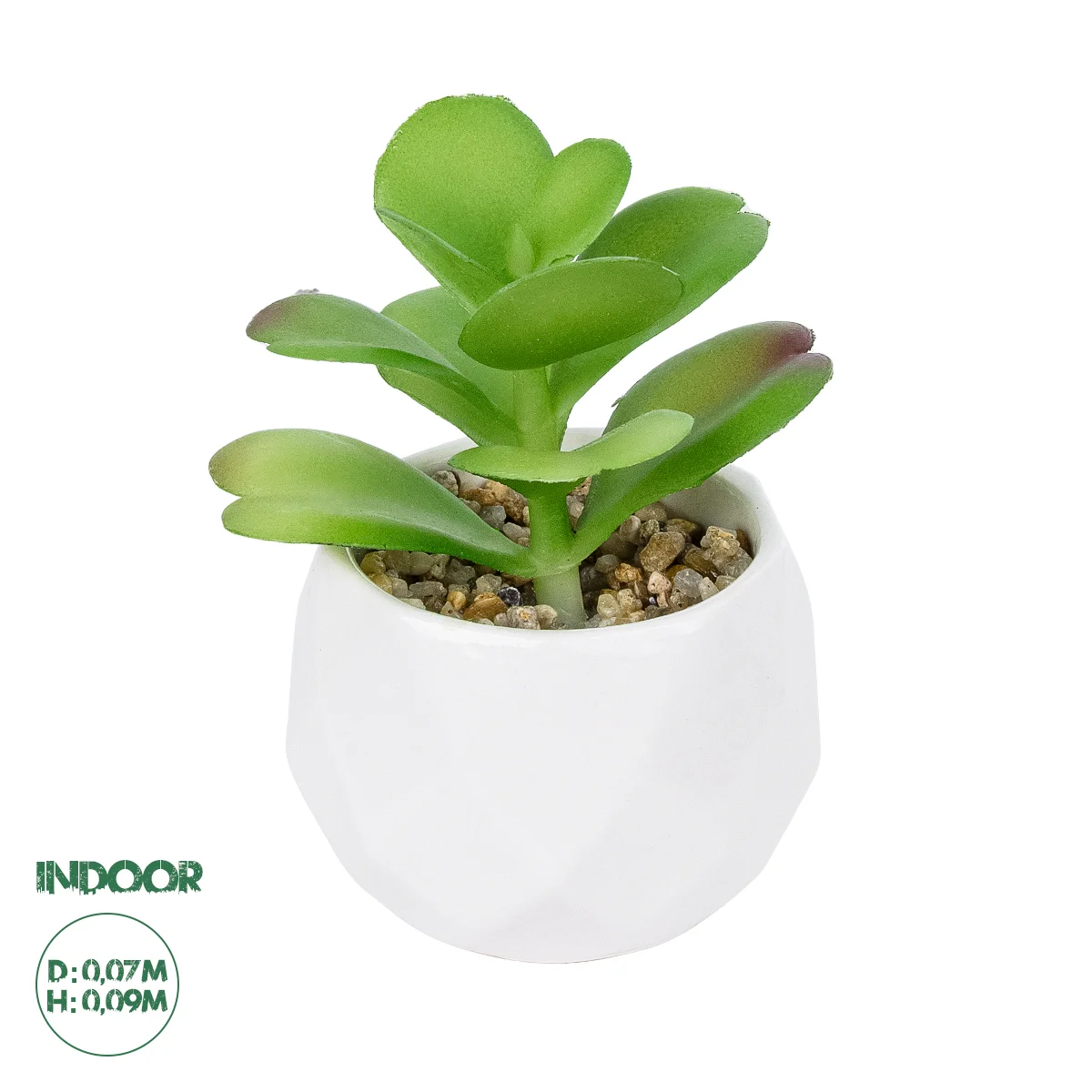 Φωτογραφία προϊόντος: GloboStar® Artificial Garden SUCCULENT KALANCHOE POTTED PLANT 20995 Διακοσμητικό Φυτό Καλαχόη Φ8 x Υ10cm