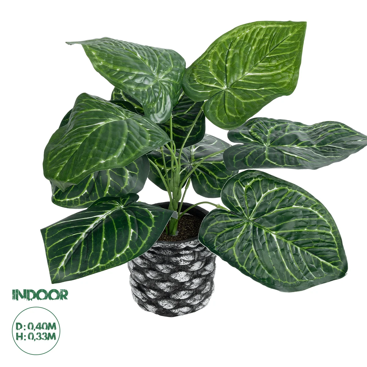 Φωτογραφία προϊόντος: GloboStar® Artificial Garden ANTHURIUM 20892 Τεχνητό Διακοσμητικό Φυτό Ανθούριο Φ40 x Υ33cm