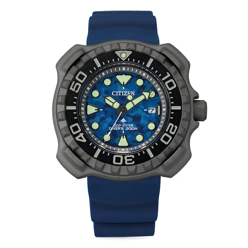 Φωτογραφία προϊόντος: CITIZEN Eco-Drive Titanium Blue Rubber Strap BN0227-09L