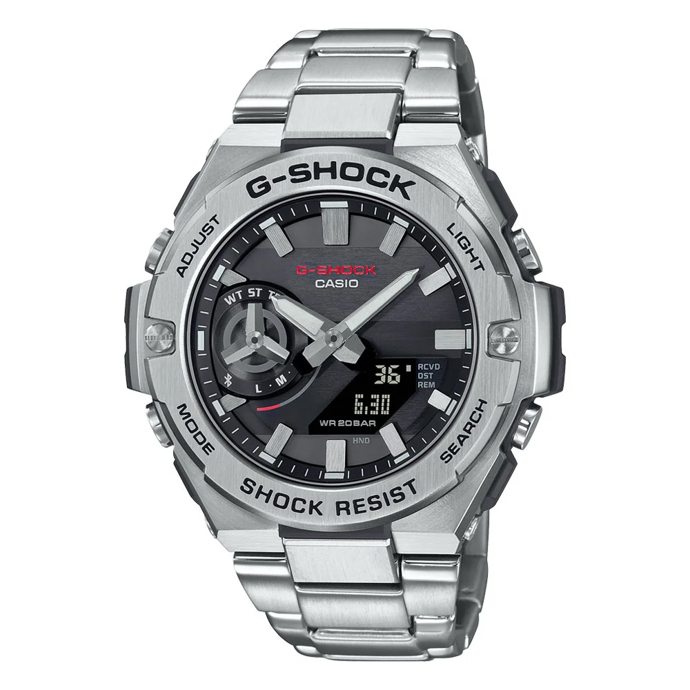 Φωτογραφία προϊόντος: CASIO G-Shock Solar Silver Stainless Steel Bracelet GST-B500D-1AER