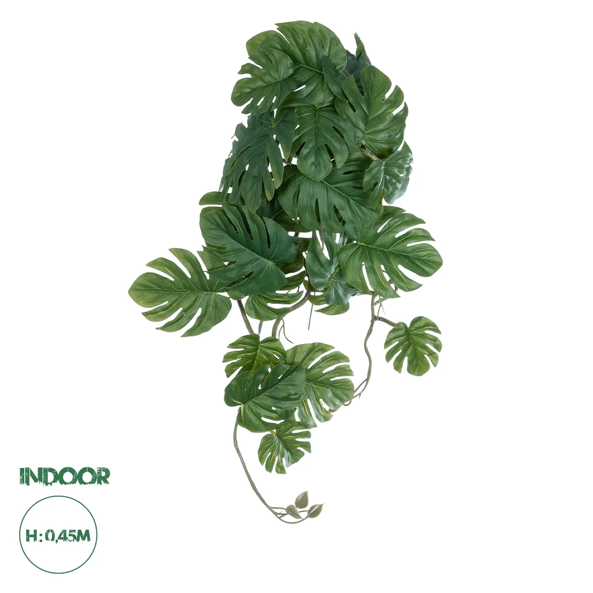 Φωτογραφία προϊόντος: GloboStar® Artificial Garden MONSTERA HANGING PLANT 20605 - Τεχνητό Διακοσμητικό Κρεμαστό Φυτό Μονστέρα Υ45cm