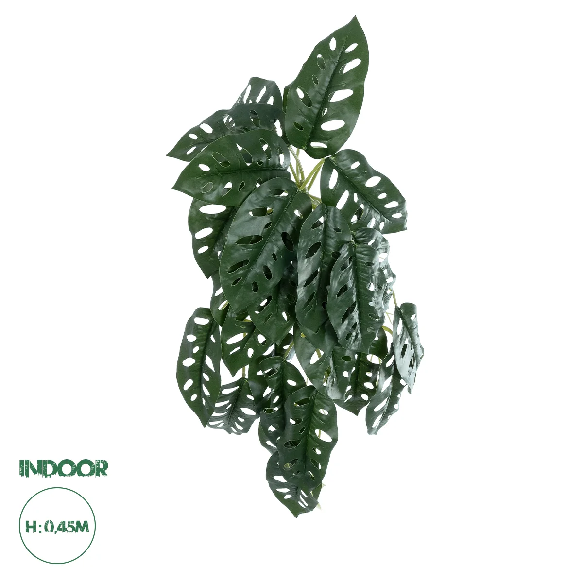 Φωτογραφία προϊόντος: GloboStar® Artificial Garden MONSTERA HANGING PLANT 20608 - Τεχνητό Διακοσμητικό Κρεμαστό Φυτό Μονστέρα Υ45cm