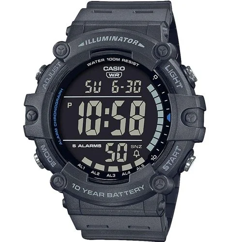 Φωτογραφία προϊόντος: CASIO Standard Chronograph Grey Rubber Strap AE-1500WH-8BVEF