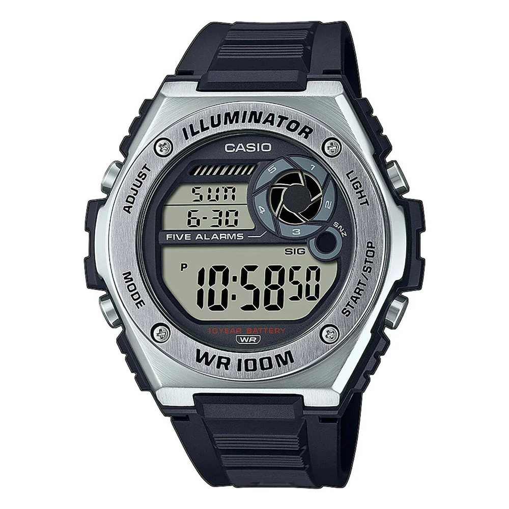 Φωτογραφία προϊόντος: CASIO Collection Chronograph Black Rubber Strap MWD-100H-1AVEF