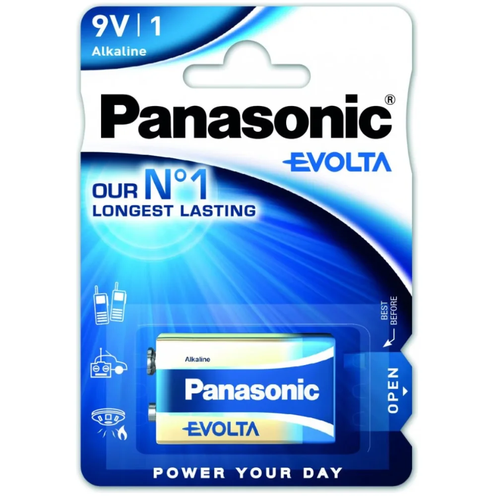 Φωτογραφία προϊόντος: Μπαταρία Αλκαλική Panasonic Evolta LR6EGE 9V Τεμ.1