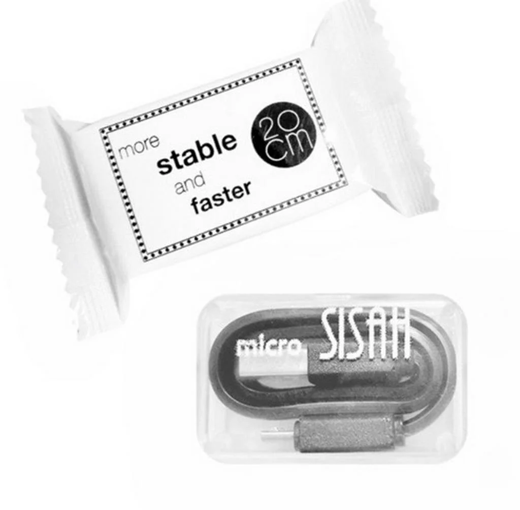 Φωτογραφία προϊόντος: Καλώδιο σύνδεσης Jasper Candy USB σε Micro USB 20cm Μαύρο