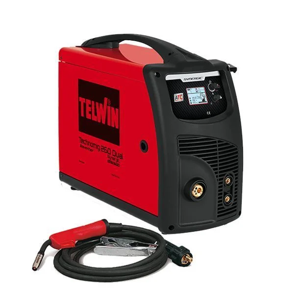 Φωτογραφία προϊόντος: Ηλεκτροσυγκόλληση INVERTER (σύρματος) μονοφασική MIG-MAG/FLUX-MMA-TIG – TELWIN TECHNOMIG 260 DUAL SYNERGIC (816056)