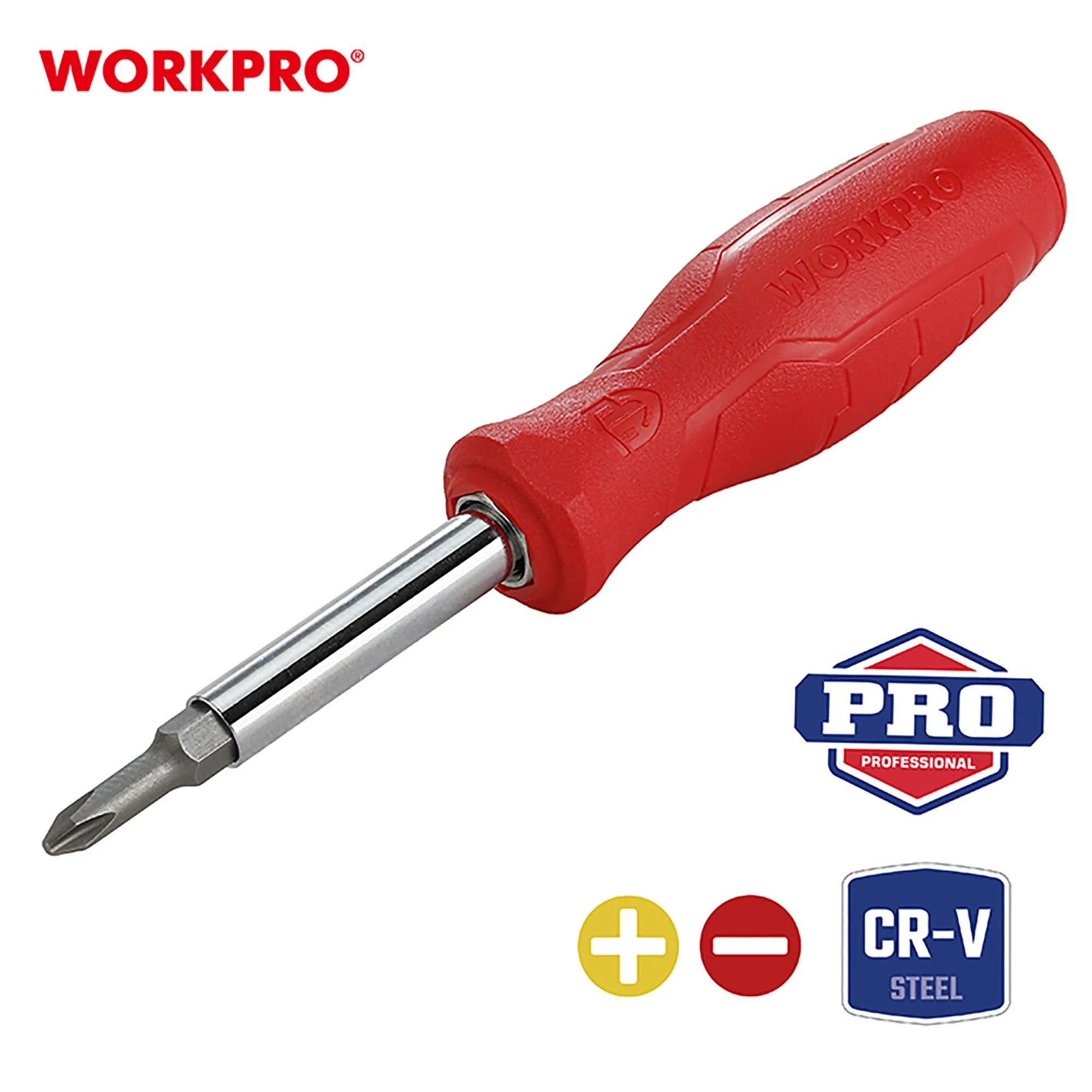 Φωτογραφία προϊόντος: Κατσαβίδι 6 σε 1 WORKPRO WP221066 - Ένα εργαλείο, πολλαπλές λύσεις!