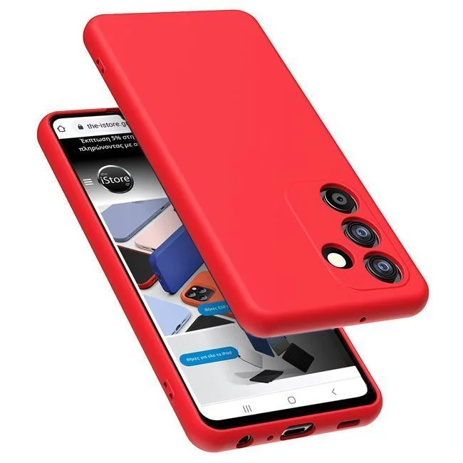 Φωτογραφία προϊόντος: Rubber Silk Case Red Samsung Galaxy A54