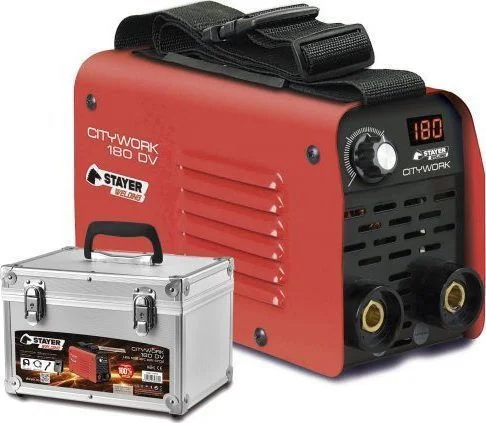 Φωτογραφία προϊόντος: Hλεκτροσυγκόλληση Inverter ηλεκτροδίου 180Α / 110-230V – STAYER CITY 180 DUAL