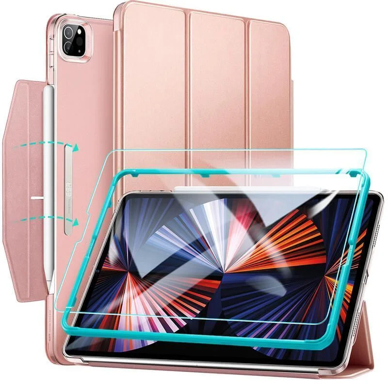 Φωτογραφία προϊόντος: ESR Set Ascend Trifold Case Rose Gold + Tempered Glass iPad Pro 12,9 2021/2022