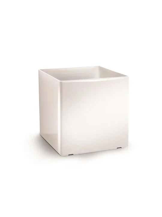 Φωτογραφία προϊόντος: PLASTONA Caspo Γλάστρα BRILLANTE Cube Ø36 X 36 cm/42 lt ΛΕΥΚΟ