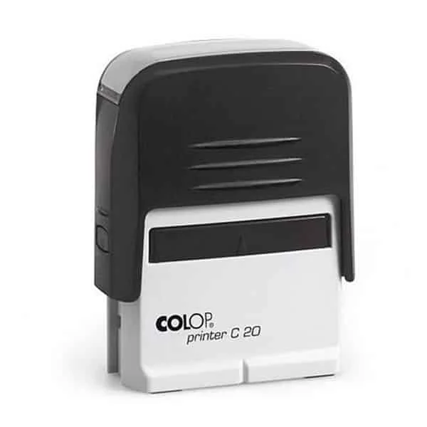 Φωτογραφία προϊόντος: COLOP 20 (1-3 σειρών) (38x14mm) ΜΑΥΡΗ με μπλέ μελάνι
