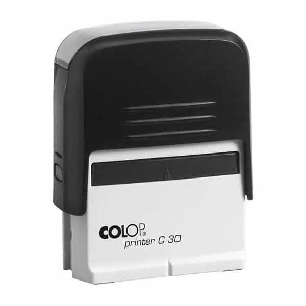 Φωτογραφία προϊόντος: COLOP 30 (4-5 σειρών) (47x18mm) ΜΑΥΡΗ με μπλέ μελάνι