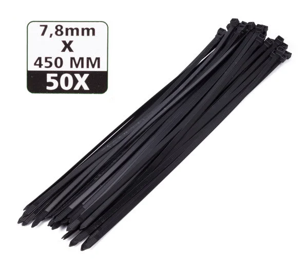 Φωτογραφία προϊόντος: OEM Cable ties 7.8 x 450 mm 50 pieces black