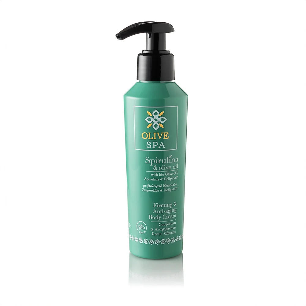 Φωτογραφία προϊόντος: Olivespa Συσφικτική & Αντιγηραντική Κρέμα Σώματος με Σπιρουλίνα 150ml