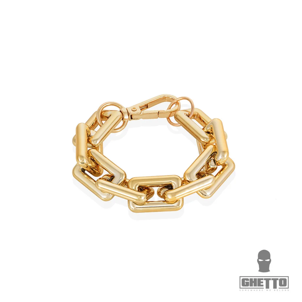 Φωτογραφία προϊόντος: Ghetto Bracelet Thick Chain Exaggerated Cuban Style Gold