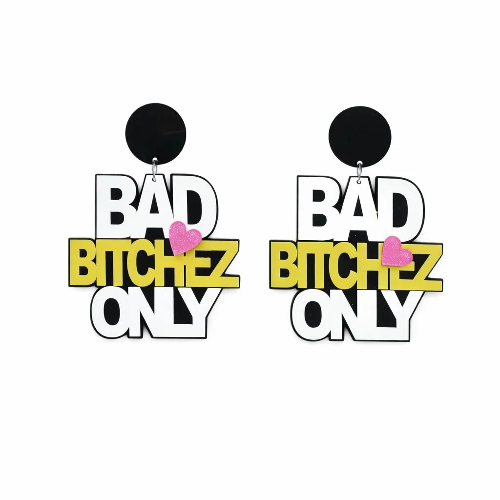 Φωτογραφία προϊόντος: Ghetto Oversized Letter Earrings