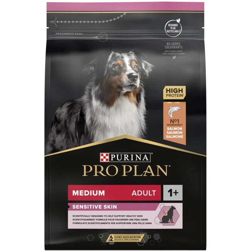 Φωτογραφία προϊόντος: Pro Plan Medium Adult Sensitive Skin OPTIDERMA με σολομό 3KG