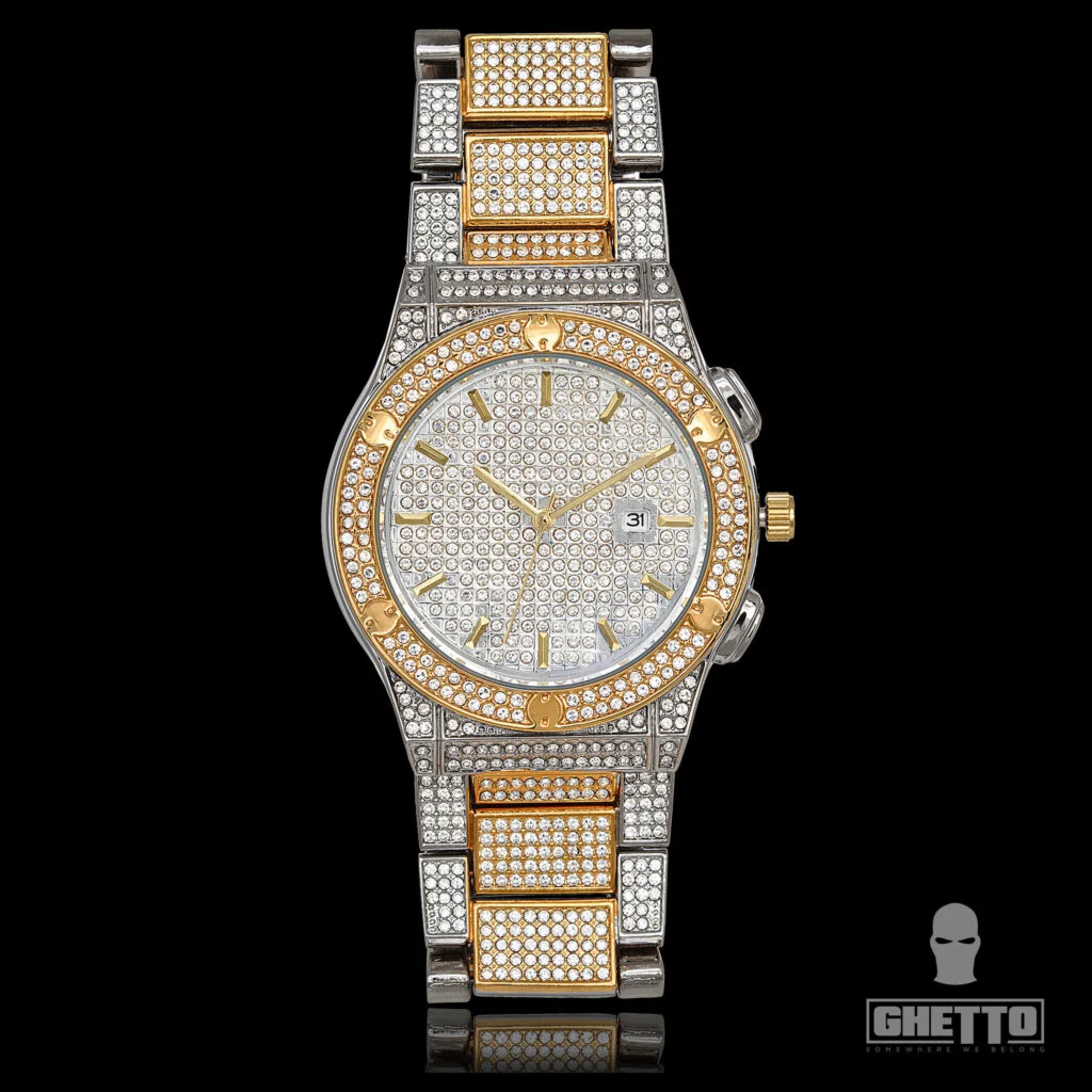 Φωτογραφία προϊόντος: Ghetto Trend Watch Full Iced Round Shape Bling Bling