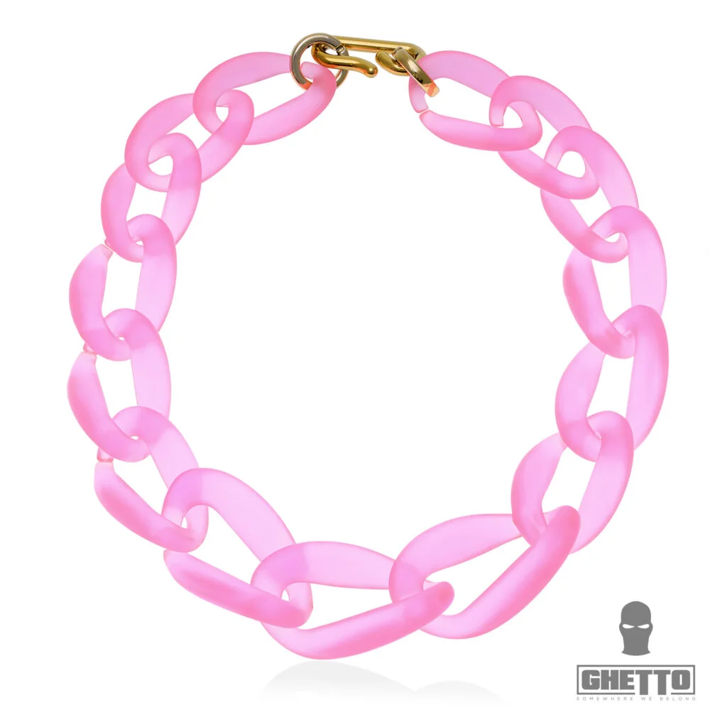 Φωτογραφία προϊόντος: Ghetto Clear Chain Fashion Necklaces for Woman Purple