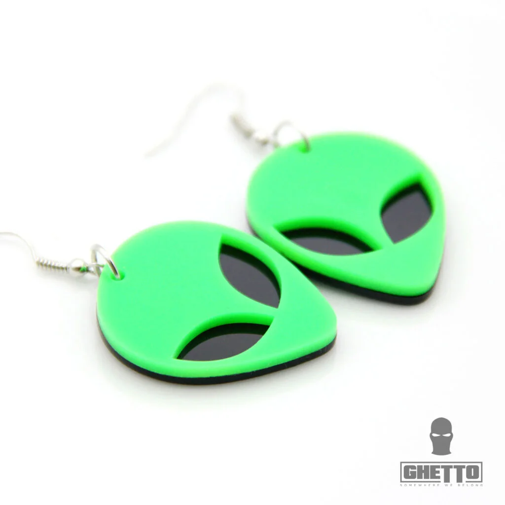 Φωτογραφία προϊόντος: Ghetto Acrylic Alien Head Earrings